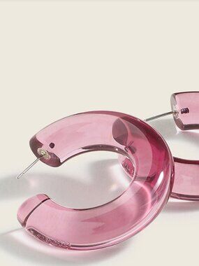 JCrew Roundly Hoop Earring in Burnished Pecan